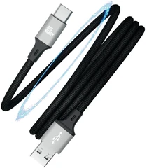 Купить Кабель Aksberry X164 Magnetic USB-A 2.0 - USB-C, 1 м, 3 А, черный / Народный дискаунтер ЦЕНАЛОМ