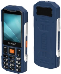 Купить Сотовый телефон Maxvi T19, синий / Народный дискаунтер ЦЕНАЛОМ