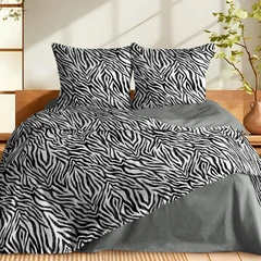 Купить Комплект постельного белья Fine Line Зебра new 1.5-спальный, перкаль, наволочки 70х70 см / Народный дискаунтер ЦЕНАЛОМ