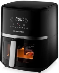 Купить Аэрогриль BRAYER BR2033, черный / Народный дискаунтер ЦЕНАЛОМ