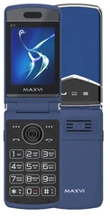 Купить Сотовый телефон Maxvi E11, синий/серебристый / Народный дискаунтер ЦЕНАЛОМ