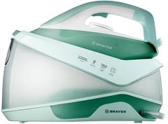 Купить Парогенератор BRAYER BR4154, бирюзовый/белый / Народный дискаунтер ЦЕНАЛОМ