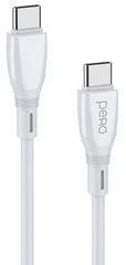 Купить Кабель PERO DC11 PD Type-C - Lightning 1м, 3A, белый / Народный дискаунтер ЦЕНАЛОМ