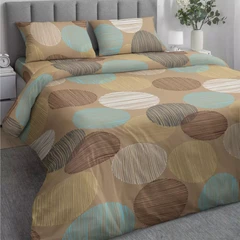 Купить Комплект постельного белья Самойловский Текстиль Капучино Евро, бязь, наволочки 70х70 см / Народный дискаунтер ЦЕНАЛОМ