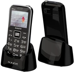Купить Сотовый телефон Maxvi B6ds up, черный / Народный дискаунтер ЦЕНАЛОМ