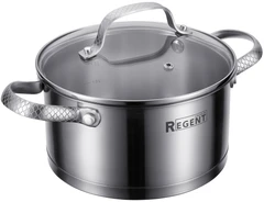 Купить Кастрюля Regent inox Linea Sirena, 2.4 л / Народный дискаунтер ЦЕНАЛОМ