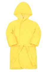 Купить Халат махровый детский Желтый, размер: 32, с капюшоном / Народный дискаунтер ЦЕНАЛОМ