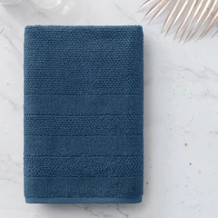 Купить Полотенце Verossa Milano темно-лазурный 100х150 см, махра / Народный дискаунтер ЦЕНАЛОМ