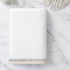 Купить Полотенце Verossa Fjord белый 50х90 см, махра / Народный дискаунтер ЦЕНАЛОМ