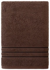 Купить Полотенце Самойловский Текстиль Верона темно-коричневый 70х140 см, махра / Народный дискаунтер ЦЕНАЛОМ