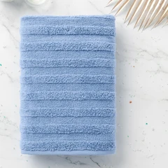 Купить Полотенце Verossa Palermo пудрово-голубой 70х140 см, махра / Народный дискаунтер ЦЕНАЛОМ