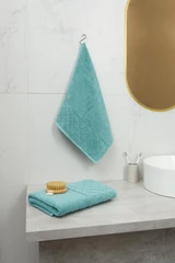 Купить Полотенце Fine Line Жемчужная коллекция морская волна 50х90 см, махра / Народный дискаунтер ЦЕНАЛОМ