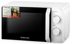 Купить Микроволновая печь BRAYER BR2507, белый / Народный дискаунтер ЦЕНАЛОМ