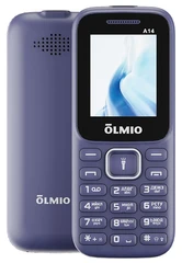 Купить Сотовый телефон Olmio A14, синий / Народный дискаунтер ЦЕНАЛОМ