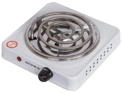 Купить Плитка электрическая SUPRA HS-112, белый / Народный дискаунтер ЦЕНАЛОМ