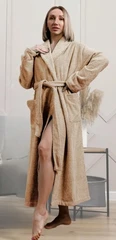 Купить Халат махровый Ваниль, размер: 56-58 / Народный дискаунтер ЦЕНАЛОМ