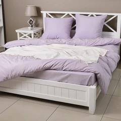 Купить Комплект постельного белья Villata Softline Сирень 1.5-спальный, поплин, наволочки 70х70 см / Народный дискаунтер ЦЕНАЛОМ