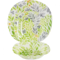 Купить Набор столовый Luminarc Alvis Green, 18 предметов / Народный дискаунтер ЦЕНАЛОМ