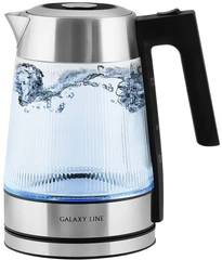 Купить Чайник GALAXY LINE GL 0564, серебристый/черный / Народный дискаунтер ЦЕНАЛОМ