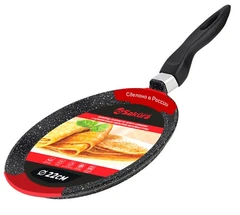 Купить Сковорода блинная Sakura серия Мрамор SA-FB01-22, 22 см / Народный дискаунтер ЦЕНАЛОМ