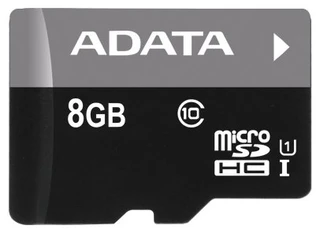 Карта памяти MicroSD A-DATA 8Gb Class 10 UHS-I