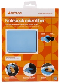 Коврик для мыши Defender тканевый Notebook microfiber, 300х225х1.2 мм 