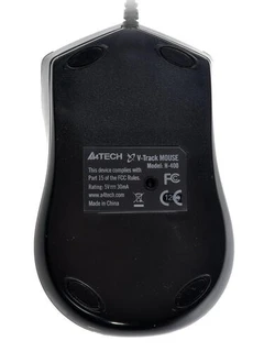 Мышь A4TECH N-400-1 Glossy-Grey USB 