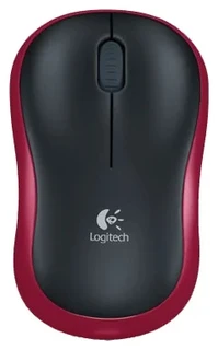 Мышь беспроводная Logitech Wireless Mouse M185 Red USB 