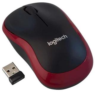 Мышь беспроводная Logitech Wireless Mouse M185 Red USB 