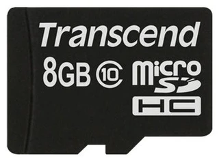 Карта памяти MicroSD Transcend 8Gb Class 10
