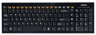 Клавиатура проводная A4Tech KX-100 Black USB