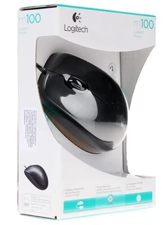 Мышь Logitech Mouse M100 Black USB 