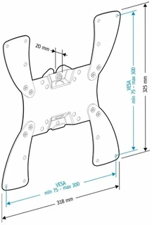 Кронштейн Holder LCDS-5057 для ТВ 19-47" 