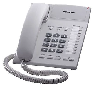 Телефон Panasonic KX-TS2382RUB Черный, однокнопочный набор 20 номеров, повторный набор номера, тональный набор, регулятор уровня громкости в трубке, регулятор громкости звонка 