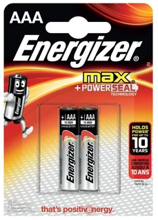 Батарейка AAA Energizer LR03-2BL MAX, 2 шт 