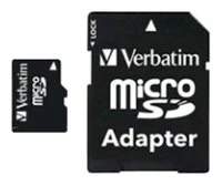 Карта памяти MicroSDHC Verbatim 32Gb Class 10 + адаптер SD