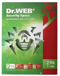 Антивирус Dr.Web Security Space Pro, 1 год, 2 ПК (BHW-B-12M-2A3)