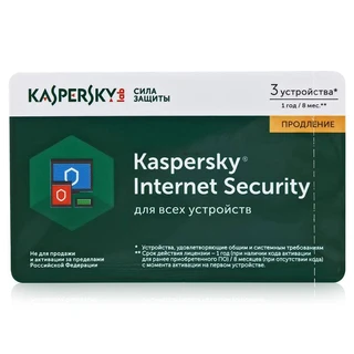 Антивирус (продление) Kaspersky Internet Security Multi-Device Russian Ed. 3-Device 1 year Renewal Card (KL1941ROCFR)