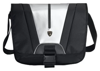 Сумка для планшета/ноутбука 12" ASUS Lamorghini Laptop Messenger Bag черный/серебристый 