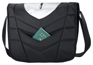 Сумка для планшета/ноутбука 12" ASUS Lamorghini Laptop Messenger Bag черный/серебристый 