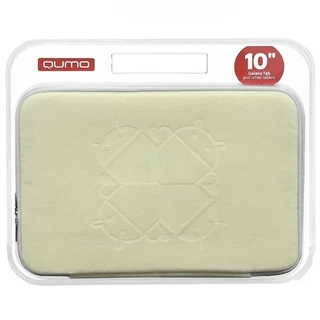 Чехол для планшета QUMO VELOUR 10 дюймов, белый, дизайн 1