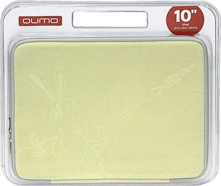 Чехол для планшета QUMO VELOUR 10 дюймов, белый, дизайн 2