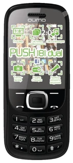Мобильный телефон черный QUMO Push 181Dual