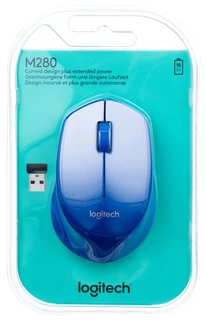 Мышь беспроводная Logitech Wireless Mouse M280 Blue USB 