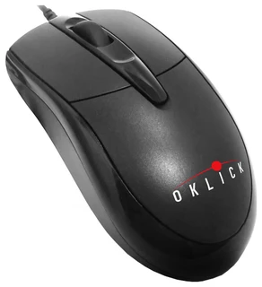 Мышь OKLICK 125 M Optical Mouse Black USB 