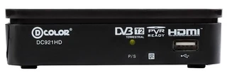 Ресивер DVB-T2 D-COLOR DC921HD черный 