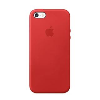 Чехол для iPhone 5/5S. Клеется к телефону. Материал:кожа. Цвет:красный.