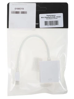 Кабель mini DisplayPort - DVI Dual Link 0.2 м белый 