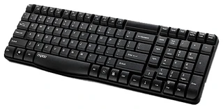 Клавиатура беспроводная Rapoo E1050 черный USB 2.4Ghz slim 