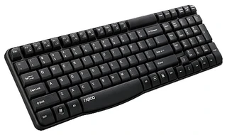 Клавиатура беспроводная Rapoo E1050 черный USB 2.4Ghz slim 